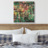 Abstrakte Original-Canvas-Prints Leinwanddruck (Insitu (Schlafzimmer))