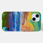 abstrakte Originalkunst Big Wave Morgen Case-Mate iPhone Hülle (Rückseite (Horizontal))