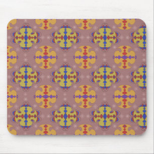 Abstrakte Ornamente Formen Pastellfarben Muster Mousepad