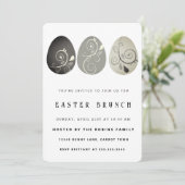 Abstrakte Ostereier Einladung (Stehend Vorderseite)