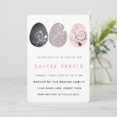 Abstrakte Ostereier Einladung (Stehend Vorderseite)