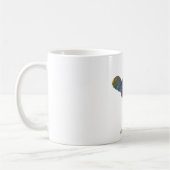 Abstrakte Ostrich-Silhouette Kaffeetasse (Links)