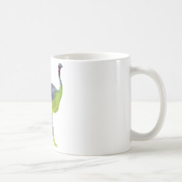 Abstrakte Ostrich-Silhouette Kaffeetasse