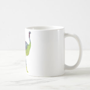 Abstrakte Ostrich-Silhouette Kaffeetasse
