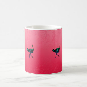 Abstrakte Ostrich-Tasse Kaffeetasse