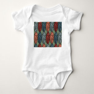 Abstrakte Ovalen Baby Strampler