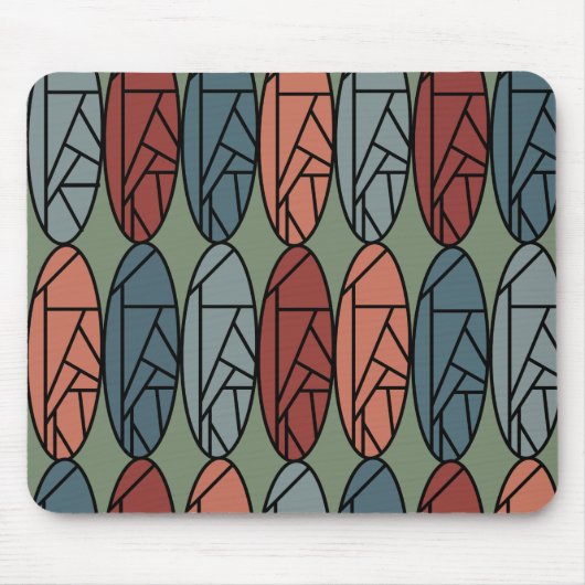 Abstrakte Ovalen Mousepad (Vorne)