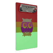 Abstrakte Owl Mini-Zwischenablage Mini Klemmbrett (Schrägansicht)