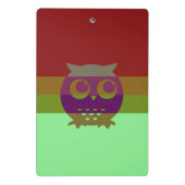 Abstrakte Owl Mini-Zwischenablage Mini Klemmbrett (Rückseite)