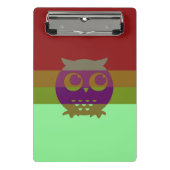 Abstrakte Owl Mini-Zwischenablage Mini Klemmbrett (Vorderseite)