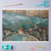 Abstrakte Ozeane und Muscheln, gemischte Medienkun Seidenpapier (Basteln)