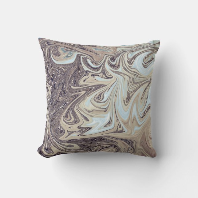 Abstrakte Ozeanmalerei | Beste moderne abstrakte K Kissen (Vorderseite)