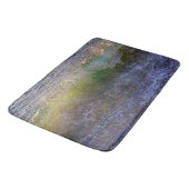 Abstrakte Ozeanwelle Badematte (Schrägansicht)