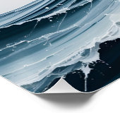 Abstrakte Ozeanwelle Poster (Ecke)