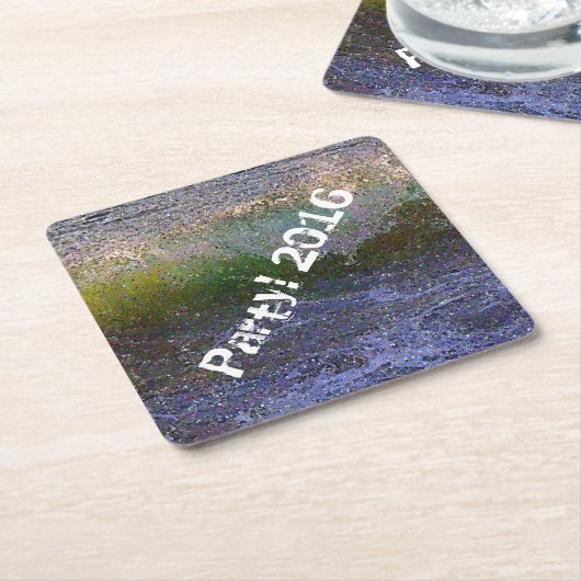 Abstrakte Ozeanwelle Rechteckiger Pappuntersetzer (angewinkelt)