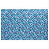 Abstrakte Ozeanwellen Blau und Lila Stoff (Fat Quarter (45,7 x 55,9 cm))