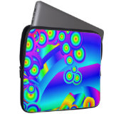 Abstrakte Ozeanwellen Elektronik-Beutel Laptopschutzhülle (Vorne Rechts)