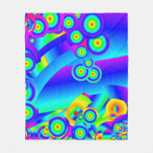 Abstrakte Ozeanwellen Fleece Blanket (Vorderseite)