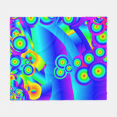Abstrakte Ozeanwellen Fleece Blanket (Vorderseite (Horizontal))