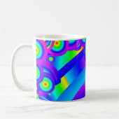 Abstrakte Ozeanwellen Kaffeetasse (Links)