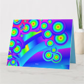 Abstrakte Ozeanwellen Karte (Rückseite)