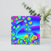 Abstrakte Ozeanwellen Karte (Stehend Vorderseite)