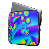 Abstrakte Ozeanwellen Laptopschutzhülle (Vorderseite Links)