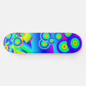 Abstrakte Ozeanwellen Skateboard (Horizontal)