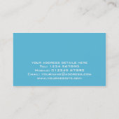 Abstrakte Ozeanwellenkarte Visitenkarte (Rückseite)