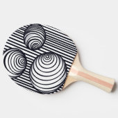 Abstrakte Paddeln Tischtennis Schläger (Seitenansicht)