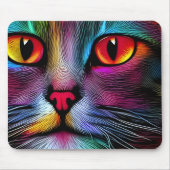 Abstrakte Paint Cat Mousepad (Vorne)