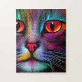 Abstrakte Paint Cat Puzzle (Vertikal)