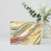 Abstrakte Paint Smear Postkarte (Stehend Vorderseite)