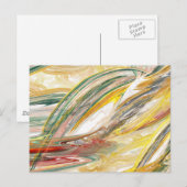 Abstrakte Paint Smear Postkarte (Vorne/Hinten)