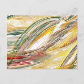 Abstrakte Paint Smear Postkarte