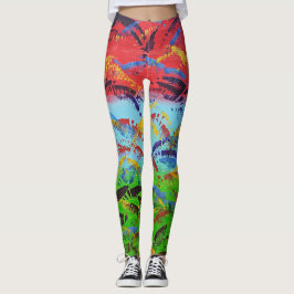 Abstrakte Paint Spatter Original farbenfroh Modern Leggings