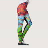 Abstrakte Paint Spatter Original farbenfroh Modern Leggings (Rechts)