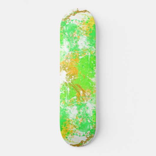 Abstrakte Paint Splash Art Skateboard (Vorderseite)