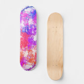Abstrakte Paint Splash Art Skateboard (Vorderseite)