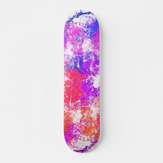 Abstrakte Paint Splash Art Skateboard (Vorne)
