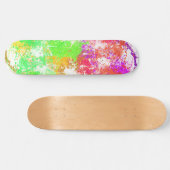 Abstrakte Paint Splash Art Skateboard (Horizontal)