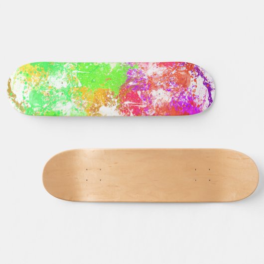 Abstrakte Paint Splash Art Skateboard (Horizontal)