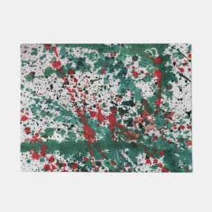 Abstrakte Paint Splashed Artistic Splashs Fußmatte
