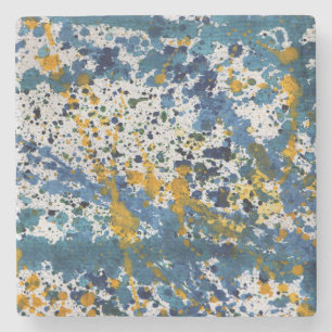Abstrakte Paint Splashed Artistic Splashs Steinuntersetzer