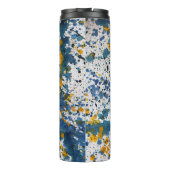 Abstrakte Paint Splashed Artistic Splashs Thermosbecher (Rückseite)