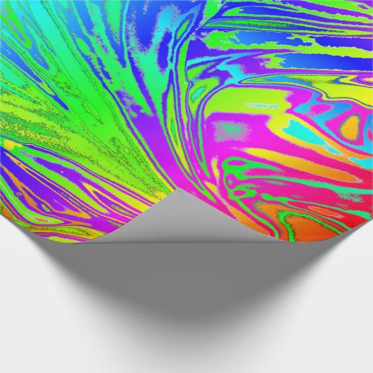 Abstrakte Paint-Spritzer Geschenkpapier (Ecke)