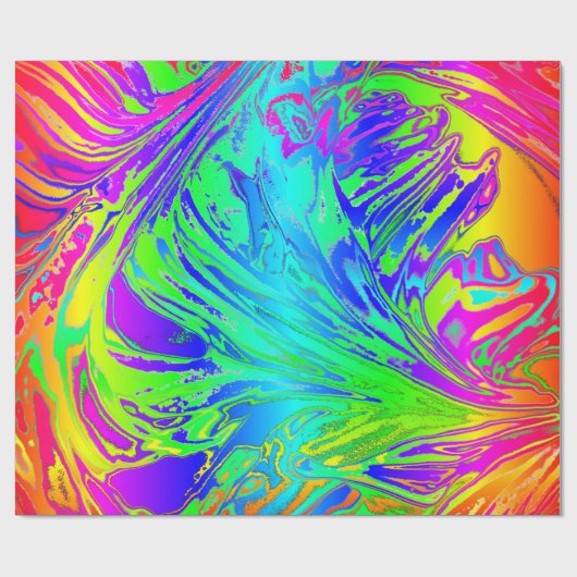 Abstrakte Paint-Spritzer Geschenkpapier (Flach)