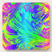 Abstrakte Paint-Spritzer Getränkeuntersetzer (Vorderseite)