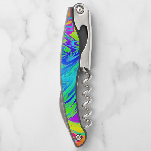 Abstrakte Paint-Spritzer Kellnermesser (Rückseite)