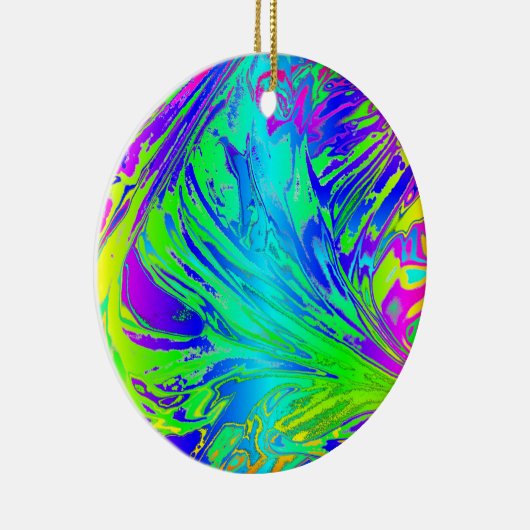 Abstrakte Paint-Spritzer Keramik Ornament (Rechts)